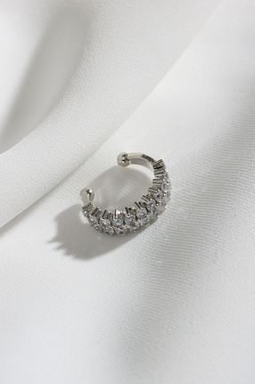 گوشواره غضروفی جواهر زنانه روکش طلا Süspüs Accessories - کد 649414342