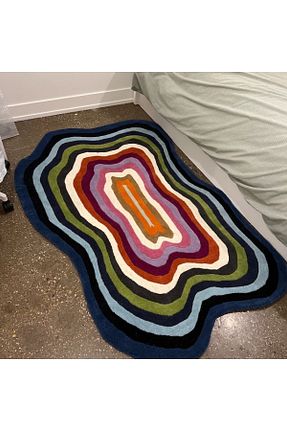فرش رنگی قابل شستشو Rugs Modern Halı - کد 649432901