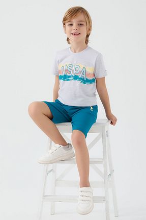ست بالاتنه و پائین تنه سفید بچه گانه بافتنی U.S. Polo Assn. - کد 649450289