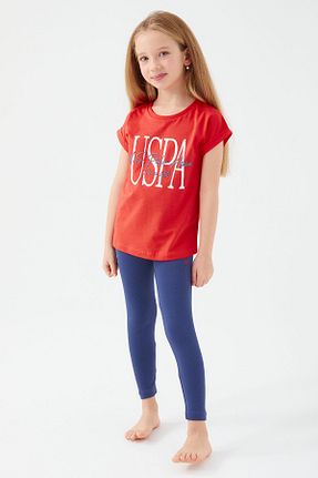 ست بالاتنه و پائین تنه قرمز بچه گانه بافتنی U.S. Polo Assn. - کد 649455255
