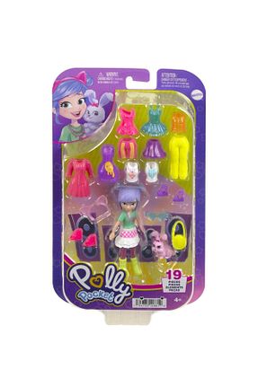 عروسک و اکسسوری بنفش بچه گانه Polly Pocket - کد 649806000