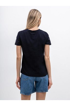 تیشرت سرمه ای زنانه رگولار Tommy Hilfiger - کد 649838919