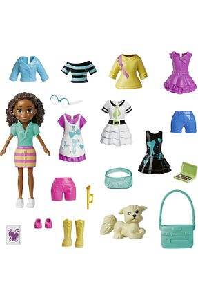عروسک و اکسسوری صورتی بچه گانه Polly Pocket - کد 649847505
