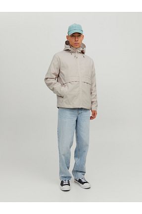 بادگیر و بارانی بژ مردانه پلی استر Jack & Jones - کد 650071350