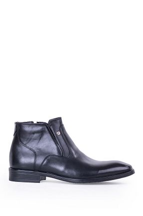 بوت / نیم بوت مشکی مردانه چرم خالص Pierre Cardin - کد 650194126