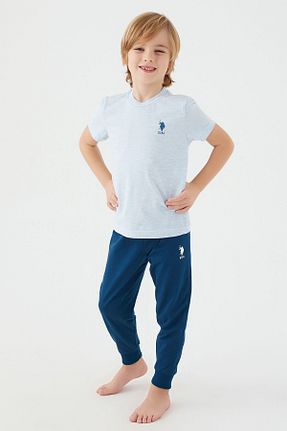 ست لباس راحتی آبی بچه گانه ساده U.S. Polo Assn. - کد 649432153