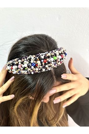 تاج مشکی زنانه مخمل alsaccessories - کد 649614247