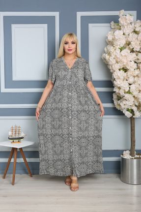 لباس مشکی زنانه ویسکون سایز بزرگ بافتنی کد 649749876