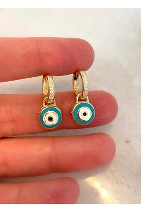 گوشواره نقره زرد زنانه 925 عیار emy by emel luxury silver jewelry - کد 649761613