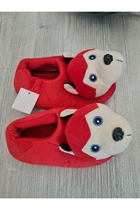 پاندوف قرمز بچه گانه پارچه ای HAPPYSHOPİNG - کد 650089935