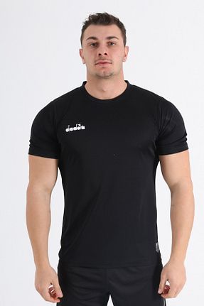 تیشرت اسپرت مشکی مردانه رگولار Diadora - کد 650143002