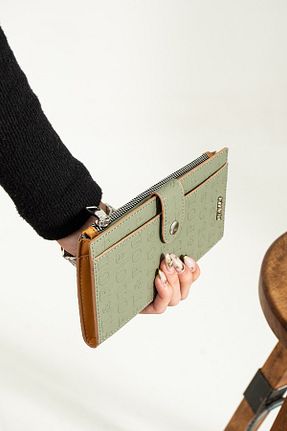 کیف پول سبز زنانه ابعاد بزرگ Just Polo - کد 650488758