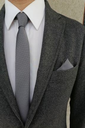 کراوات طوسی مردانه کد 4069670