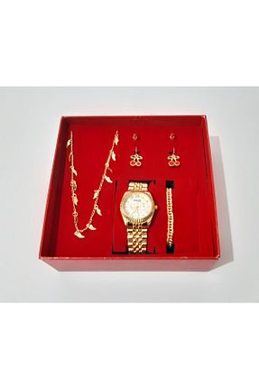 ساعت مچی طلائی زنانه 26-30 میلی متر renkli çiçekler - کد 651383922