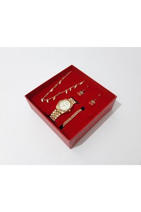 ساعت مچی طلائی زنانه 26-30 میلی متر renkli çiçekler - کد 651383922