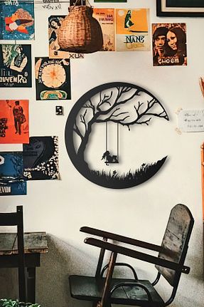 محصول دکوراسیون دیوار مشکی فلزی Morimora - کد 646011949