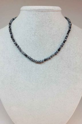 گردنبند جواهر مشکی زنانه سنگی کد 651991878
