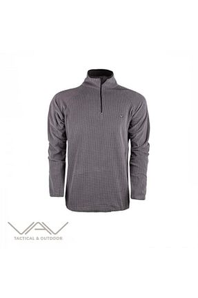 سوئیشرت طوسی مردانه ساده VAV WEAR - کد 650521121