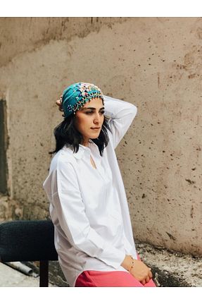 پیراهن سفید زنانه گشاد Nous - کد 650938264