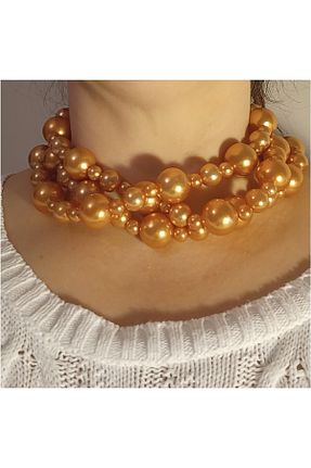 گردنبند جواهر آبی زنانه مروارید İPAR AKSESUAR - کد 380729436