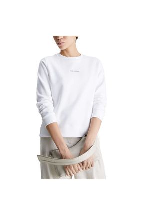 پلیور سفید زنانه ساده Calvin Klein - کد 652679091