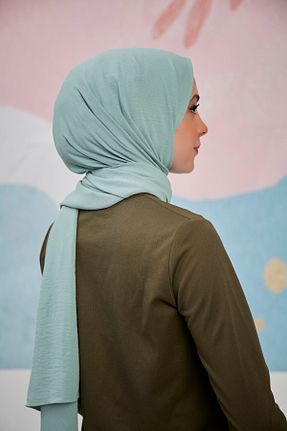شال فیروزه ای زنانه پنبه ای Arden Scarf - کد 652745938