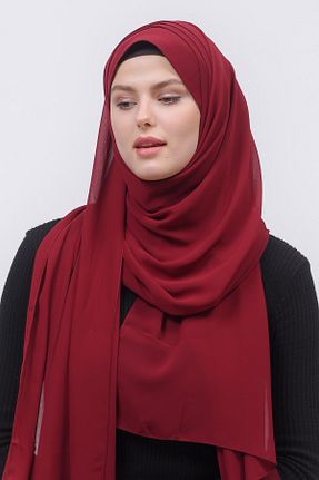 شال زرشکی زنانه شیفون Altobeh - کد 653450845