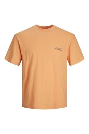 تی شرت نارنجی مردانه اورسایز کد 652970685