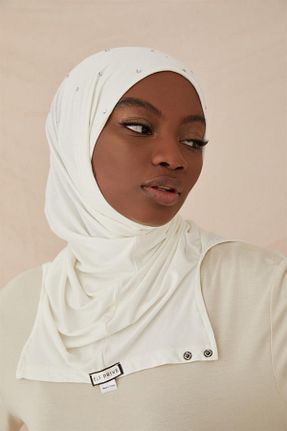 کلاه شنای حجاب سفید زنانه ELF PRIVE - کد 653256071