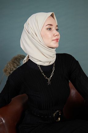 شال بژ زنانه پنبه ای Arden Scarf - کد 653292960