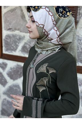 کلاه و ابایا سبز زنانه پنبه پلی استر sümeyra - کد 653142920