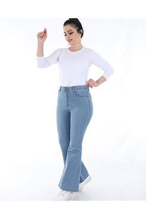 شلوار آبی زنانه پنبه پلی استر SEMBOL TEKSTİL - کد 94772022