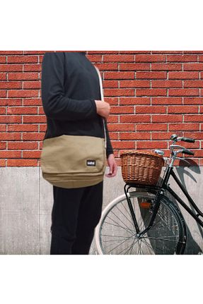 کیف پستچی بژ زنانه پارچه ای saybag - کد 653225923