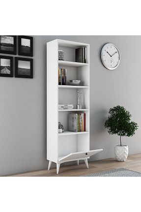 قفسه کتاب سفید 185 سانتی متر FERNISO - کد 653256299