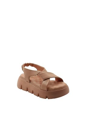 صندل صورتی زنانه پاشنه پر Dünya Shoes - کد 654337547