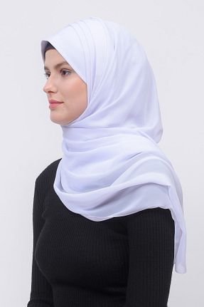 شال سفید زنانه شیفون Altobeh - کد 653447576