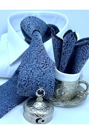 کراوات آبی مردانه بافتنی B