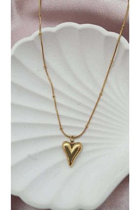 گردنبند استیل ( فولاد ) طلائی زنانه استیل (فولاد) MiraTaki - کد 654434295