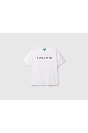 تیشرت سفید زنانه رگولار United Colors of Benetton - کد 653928352