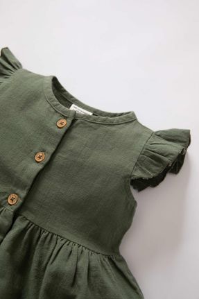 لباس سبز بچه گانه بافتنی پنبه (نخی) رگولار کد 654187111
