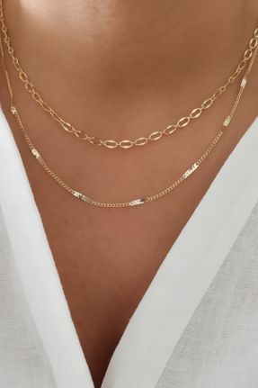 گردنبند جواهر طلائی زنانه کد 655530876