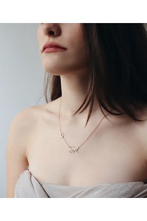 گردنبند نقره صورتی زنانه 925 عیار N!da Jewelry - کد 655130417