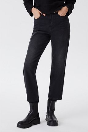 شلوار جین طوسی زنانه پاچه لوله تفنگی Lee Cooper - کد 356388232