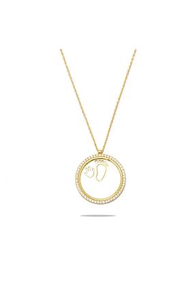 گردنبند نقره طلائی زنانه 925 عیار Genel Markalar - کد 656156734