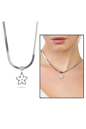 گردنبند استیل ( فولاد ) زنانه استیل (فولاد) Tesbihane - کد 656159359