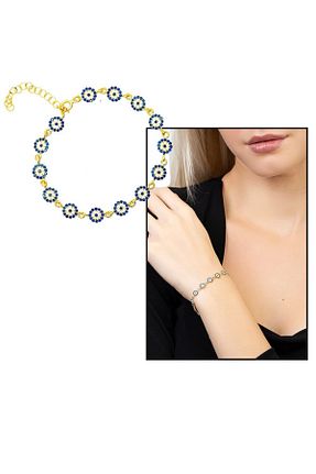 دستبند نقره طلائی زنانه 925 عیار Tesbihane - کد 656159419
