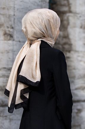 شال بژ زنانه Vissona - کد 655894706
