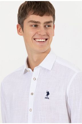 پیراهن سفید مردانه اسلیم U.S. Polo Assn. - کد 649147909