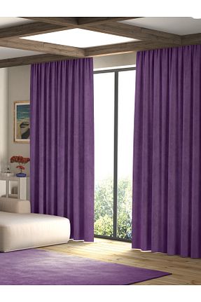 پرده زمینه بنفش پلی استر Pastel - کد 655190441