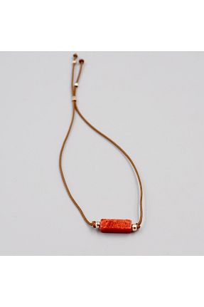 دستبند جواهر قرمز زنانه سنگ طبیعی tirfil sanat - کد 655861362